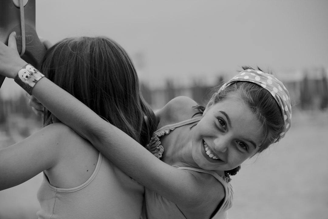 sisters hugging